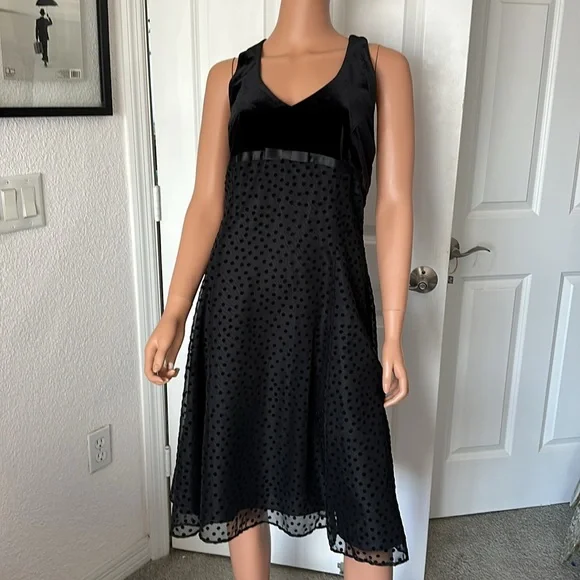 sachin and babi light blue dress Black Lurex Chiffon Flowy Long Sleeve Mini Dress